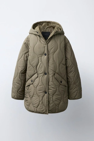 Стеганая куртка Water-Repellent с капюшоном