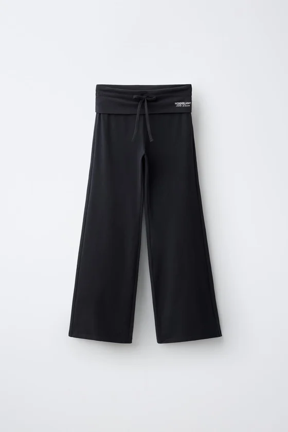 БРЮКИ WIDE LEG С ОТВОРОТАМИ
