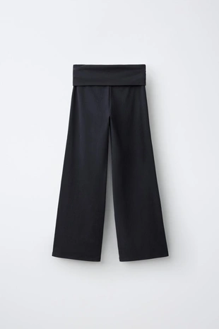 Брюки Wide Leg с отворотами