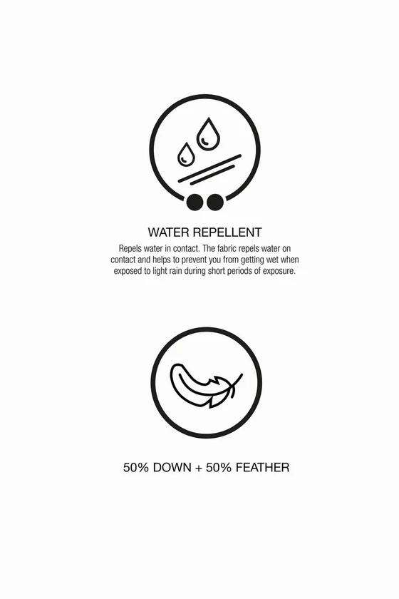 ПУХОВИК С НАПОЛНИТЕЛЕМ ИЗ ПЕРА И ПУХА WATER REPELLENT