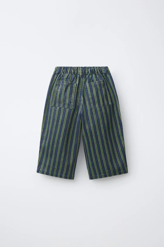 БРЮКИ BAGGY ИЗ ТВИЛА В ПОЛОСКУ