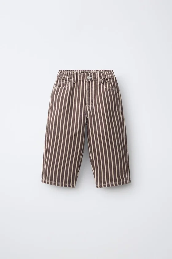 ДЖИНСЫ BAGGY В ПОЛОСКУ