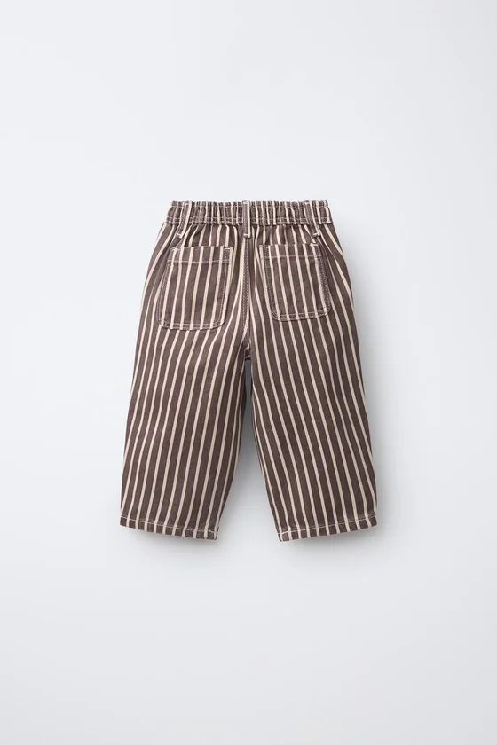 ДЖИНСЫ BAGGY В ПОЛОСКУ
