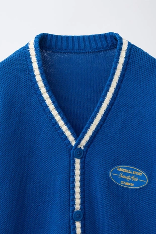 Кардиган в стиле Varsity- Заказать в России