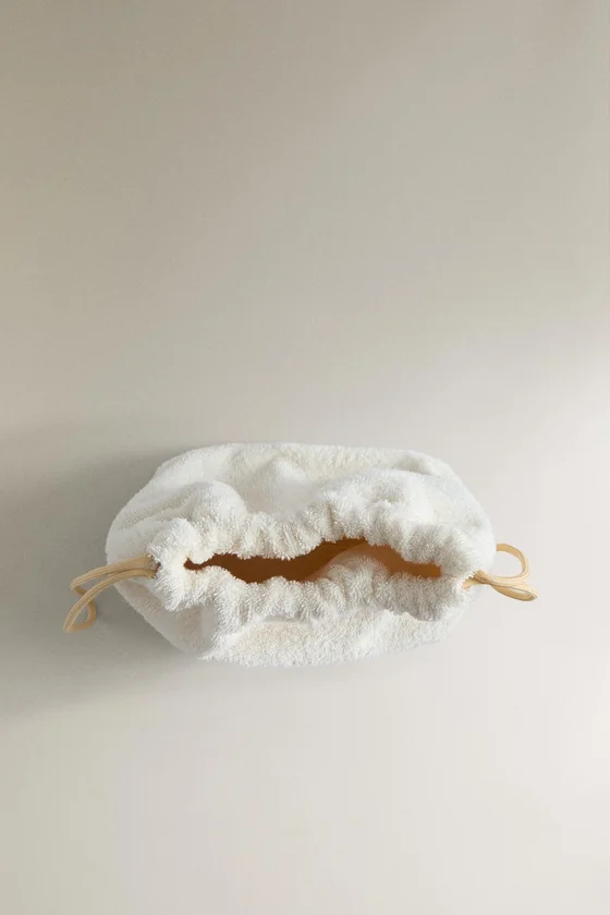 Средняя косметичка из махровой ткани