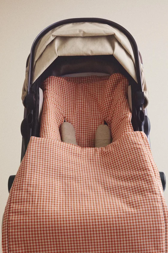 Хлопковая коляска gingham для детей