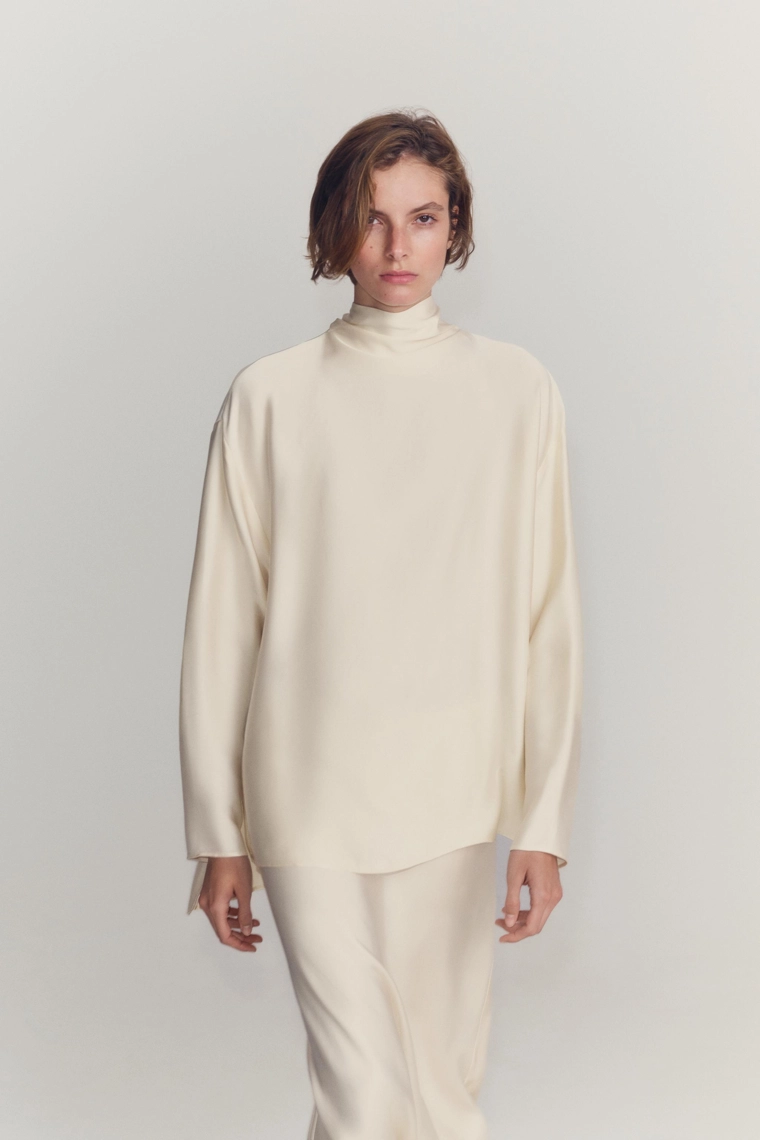 Атласная юбка zw collection