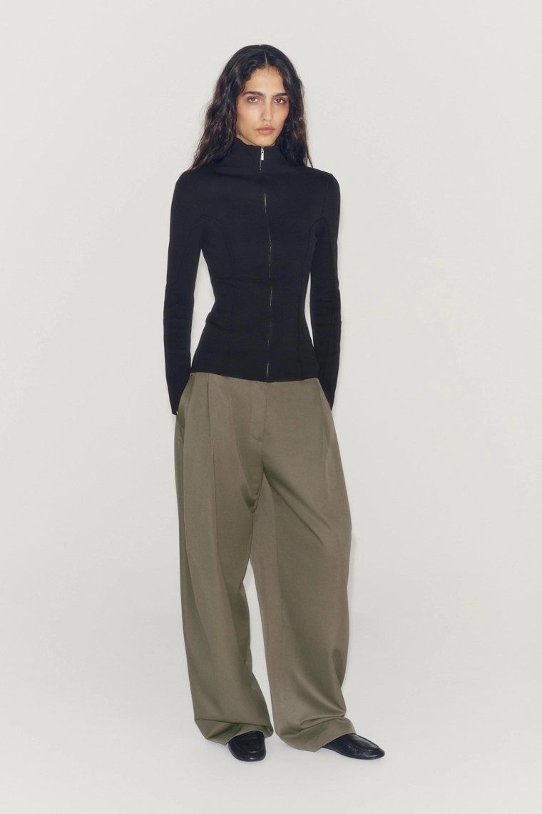 Широкие брюки zw collection с вытачками