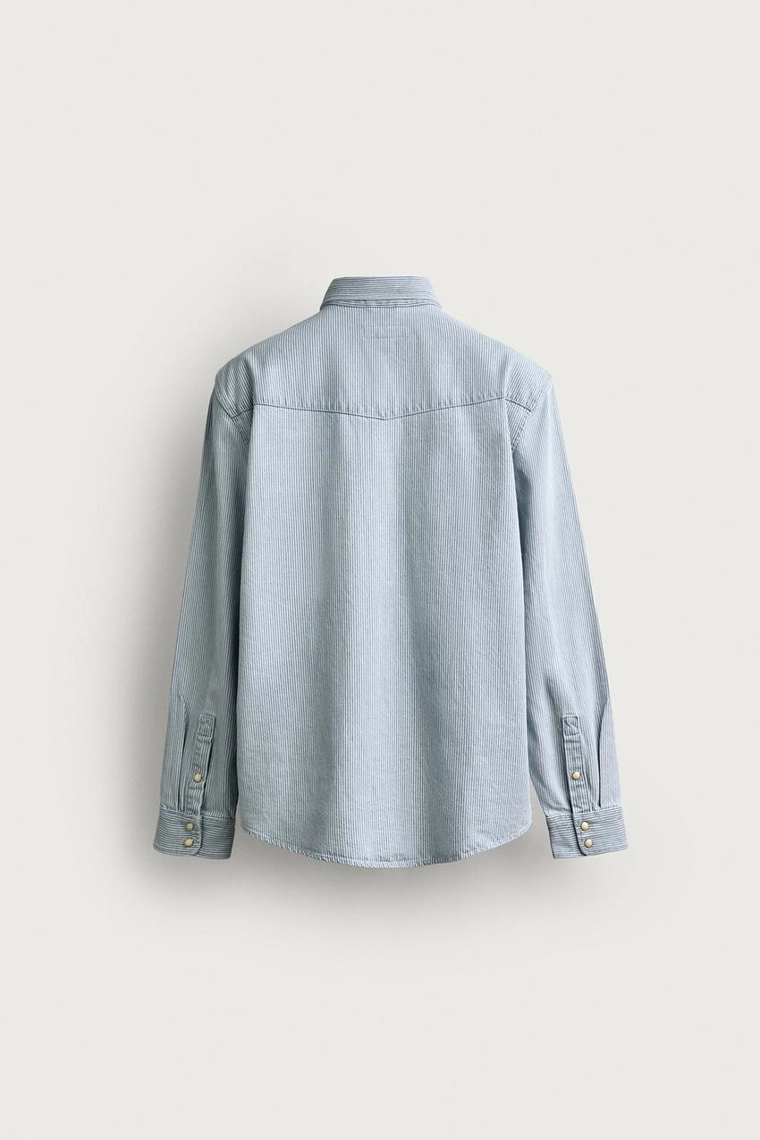 Джинсовая рубашка regular fit в стиле вестерн