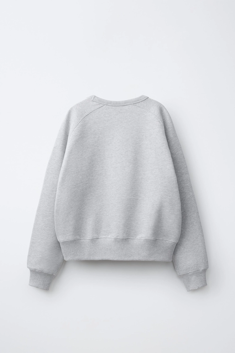 Свитшот с вышитым слоганом paris x zara