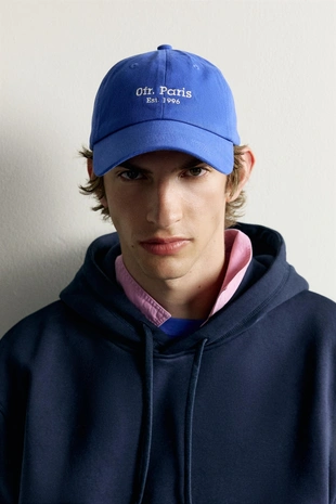 0fr. paris x zara contrast embroidery cap- Заказать в России
