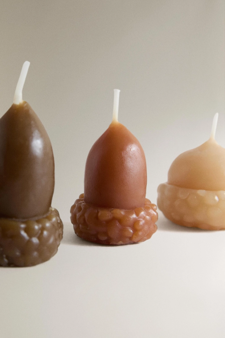 Ароматические свечи в форме желудей pumpkin spice (набор из 5 шт.)