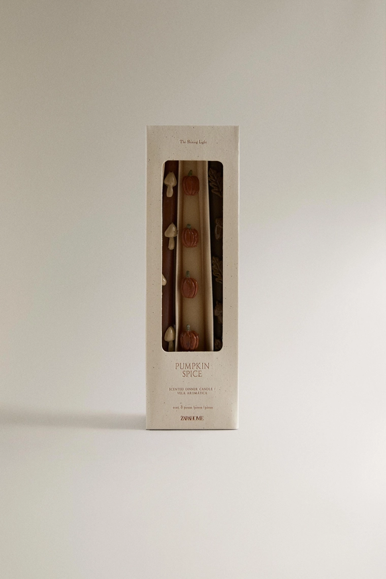 Набор ароматических свечей pumpkin spice (3 шт.)