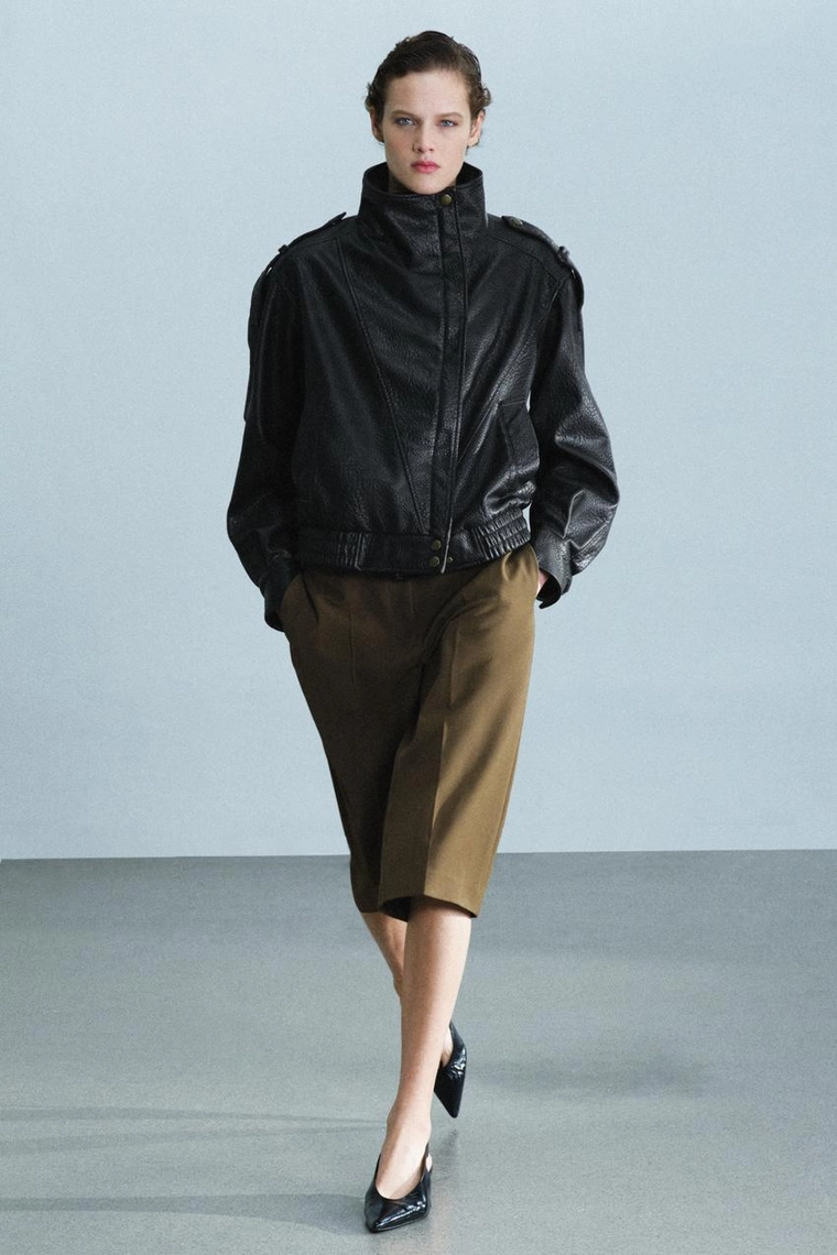 Шорты-бермуды из шерстяной смеси Zara «ZW»