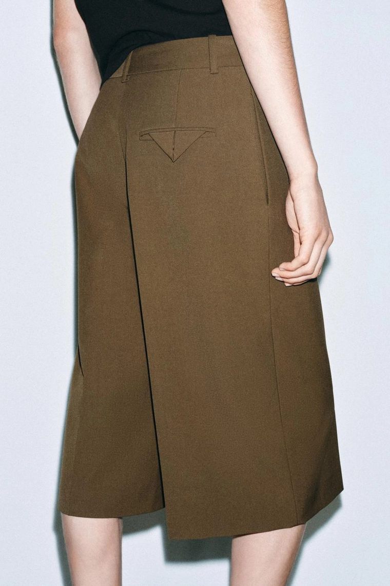 Шорты-бермуды из шерстяной смеси Zara «ZW»