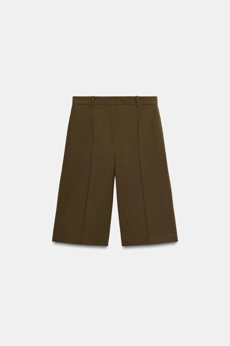 Шорты-бермуды из шерстяной смеси Zara «ZW»