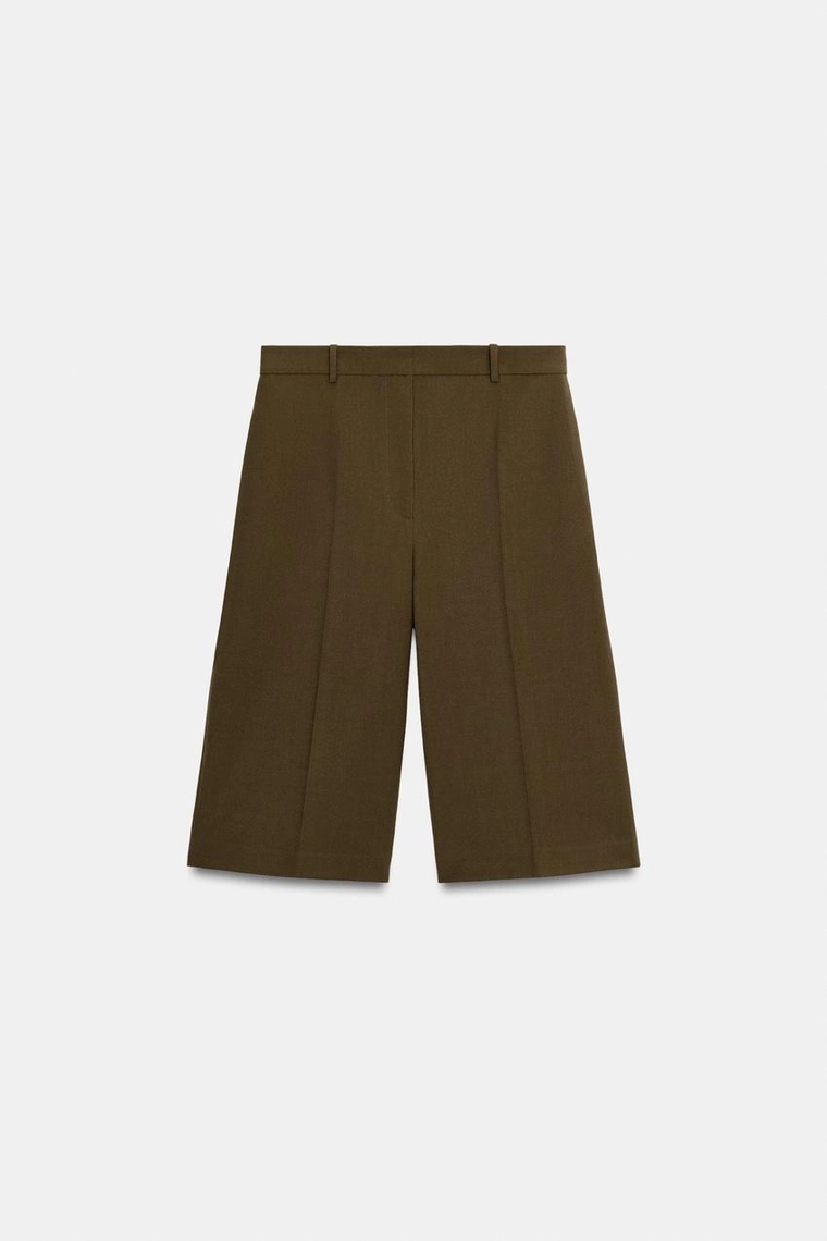 Шорты-бермуды из шерстяной смеси Zara «ZW»