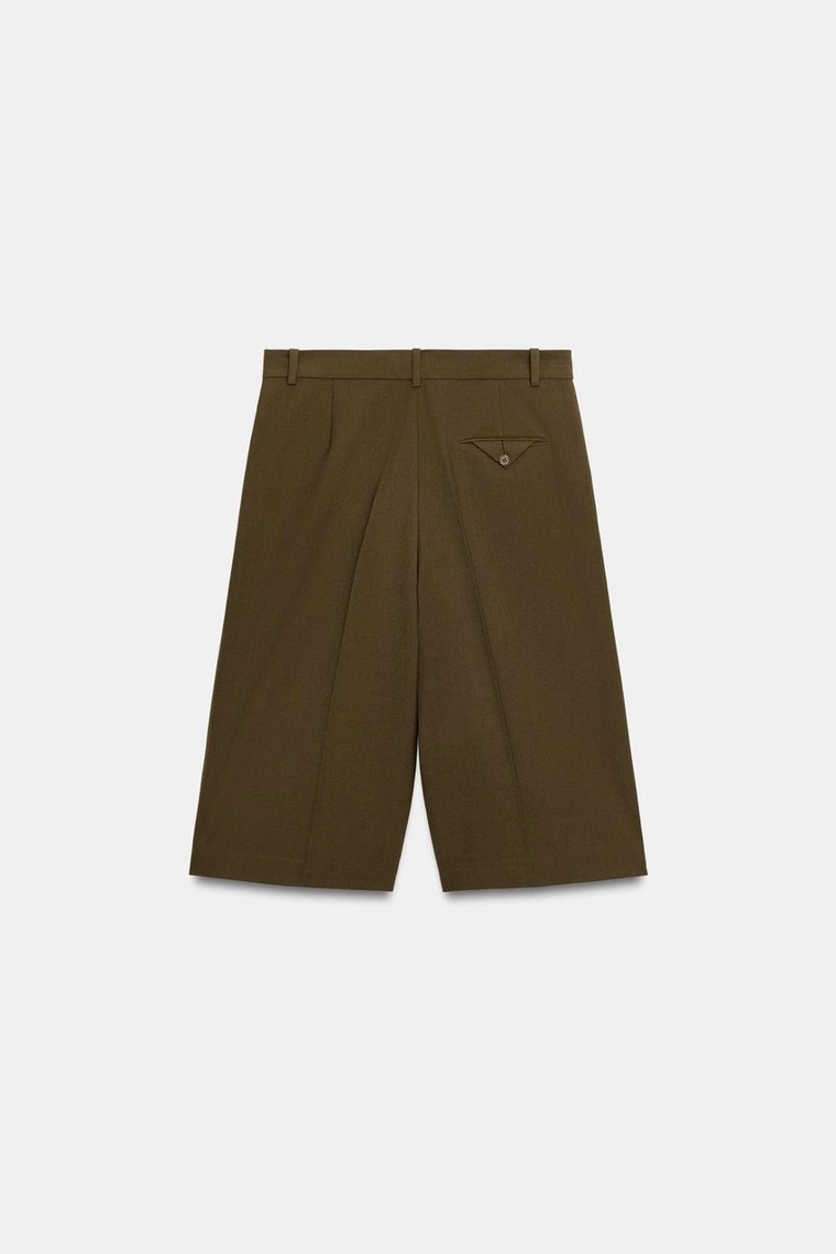 Шорты-бермуды из шерстяной смеси Zara «ZW»