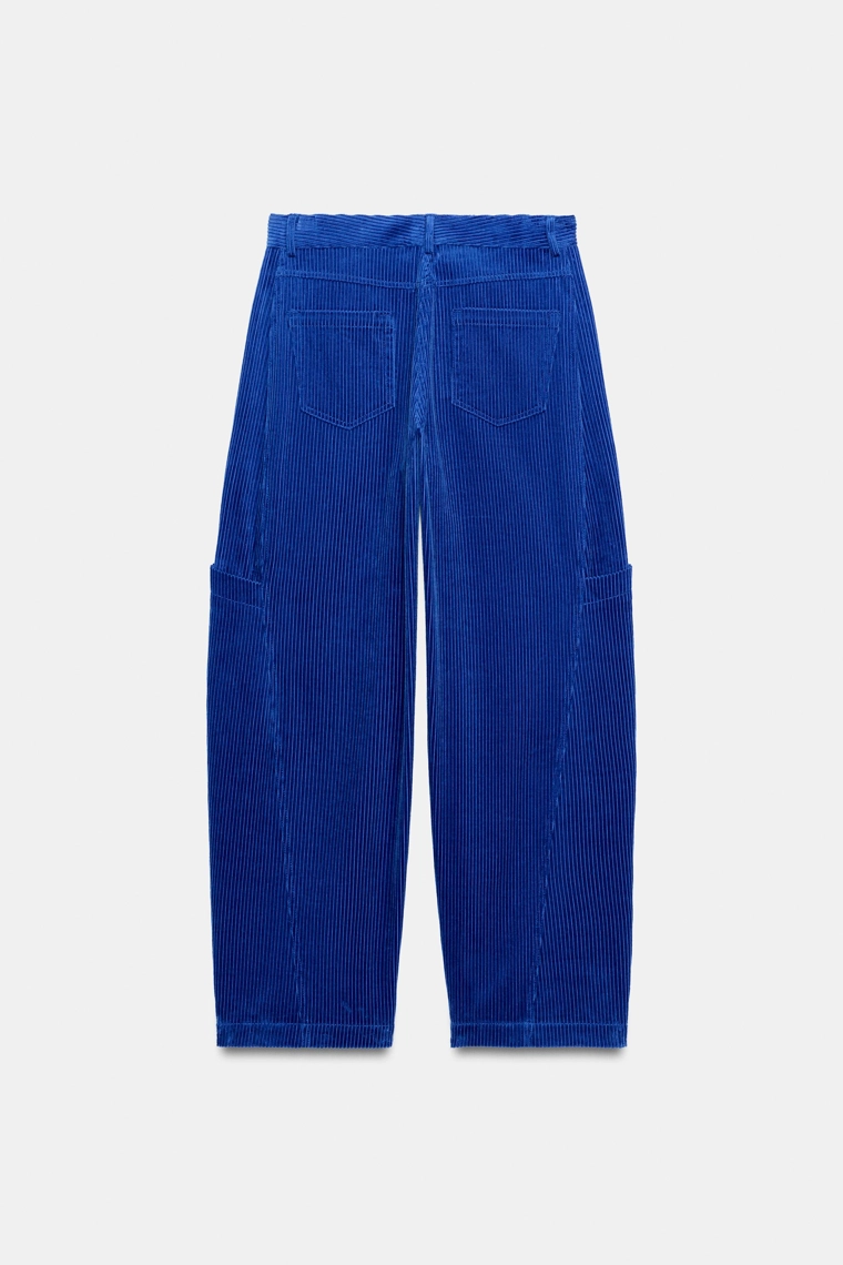 Вельветовые брюки с карманами Zara «ZW»