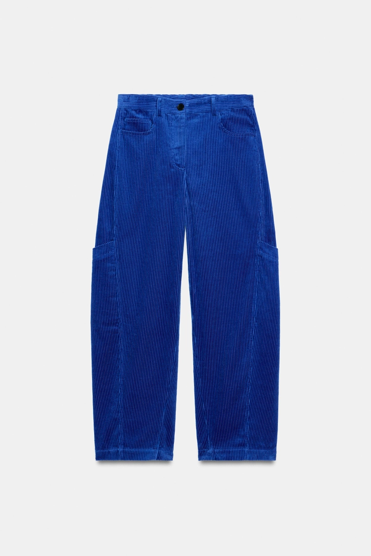 Вельветовые брюки с карманами Zara «ZW»