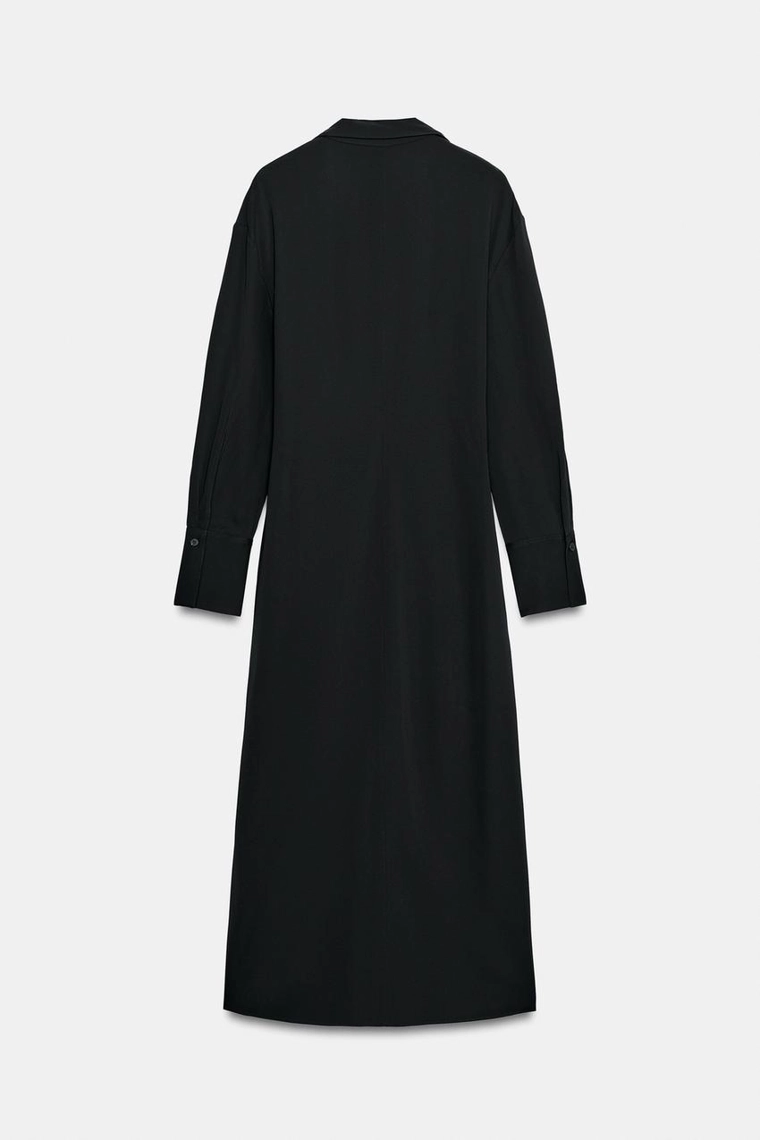 Сатиновое платье Zara «ZW» с узлом