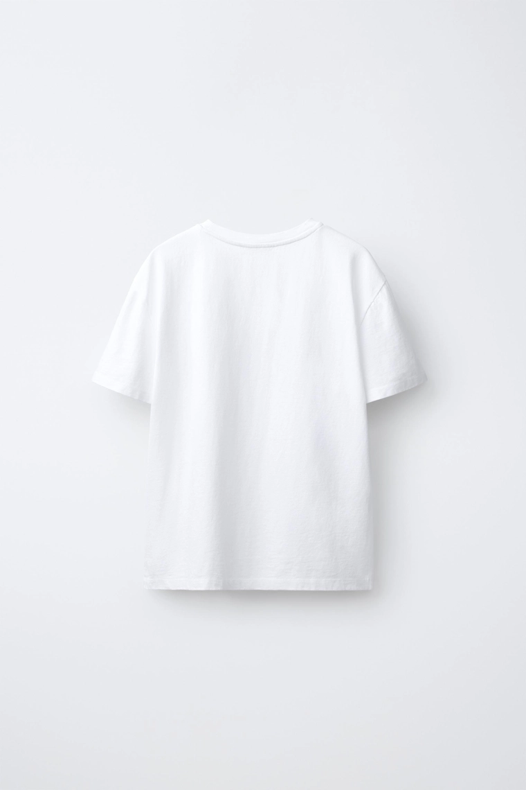 Футболка с контрастным слоганом 0fr. paris x zara