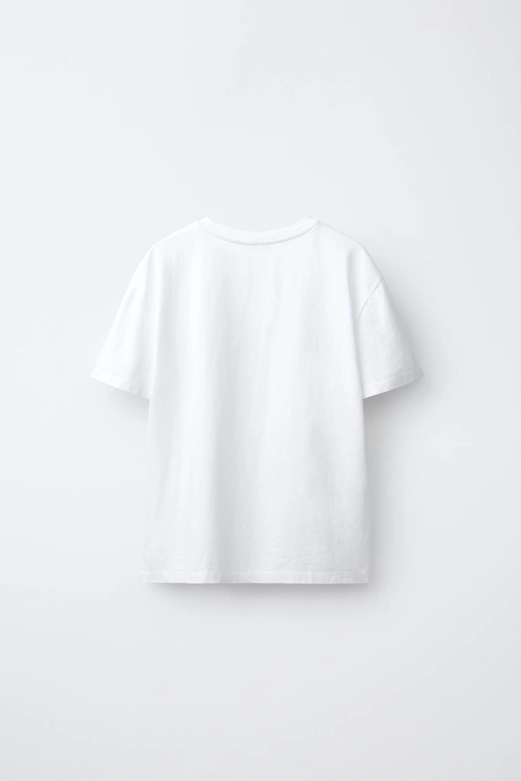 Футболка с контрастным слоганом 0fr. paris x zara