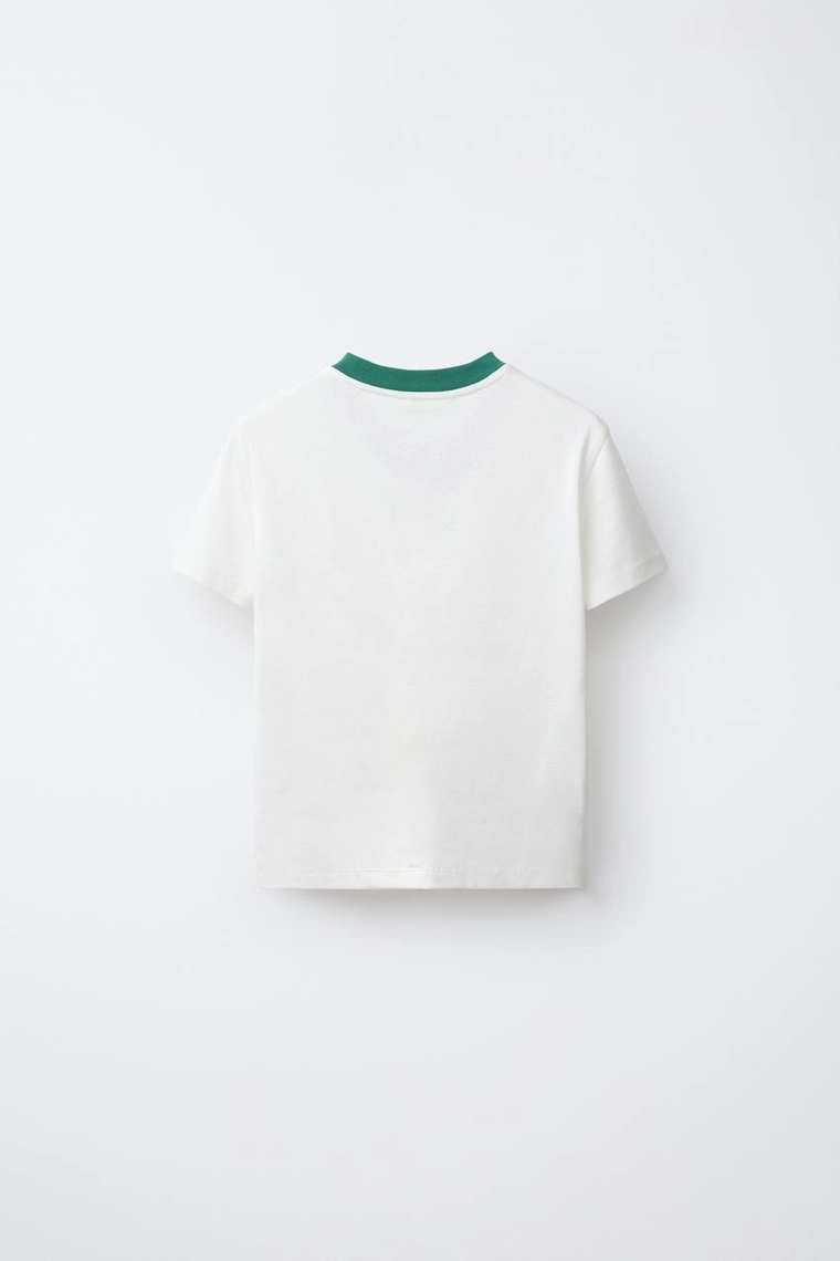 Футболка с контрастным v-образным вырезом 0fr. paris x zara
