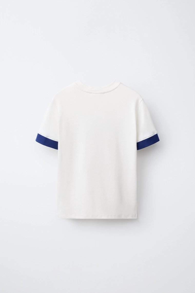 Футболка с коротким рукавом и контрастным слоганом 0fr. paris x zara