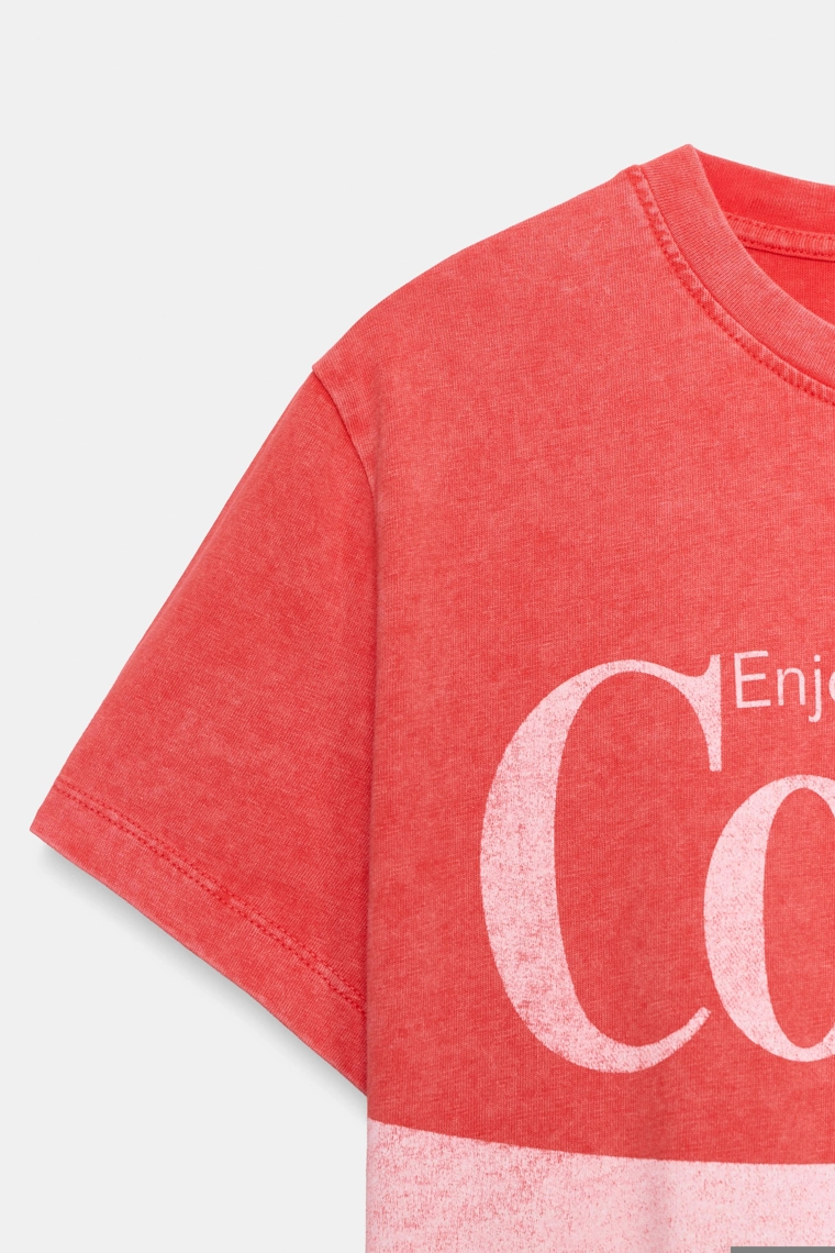 Футболка coca-cola® с эффектом стирки