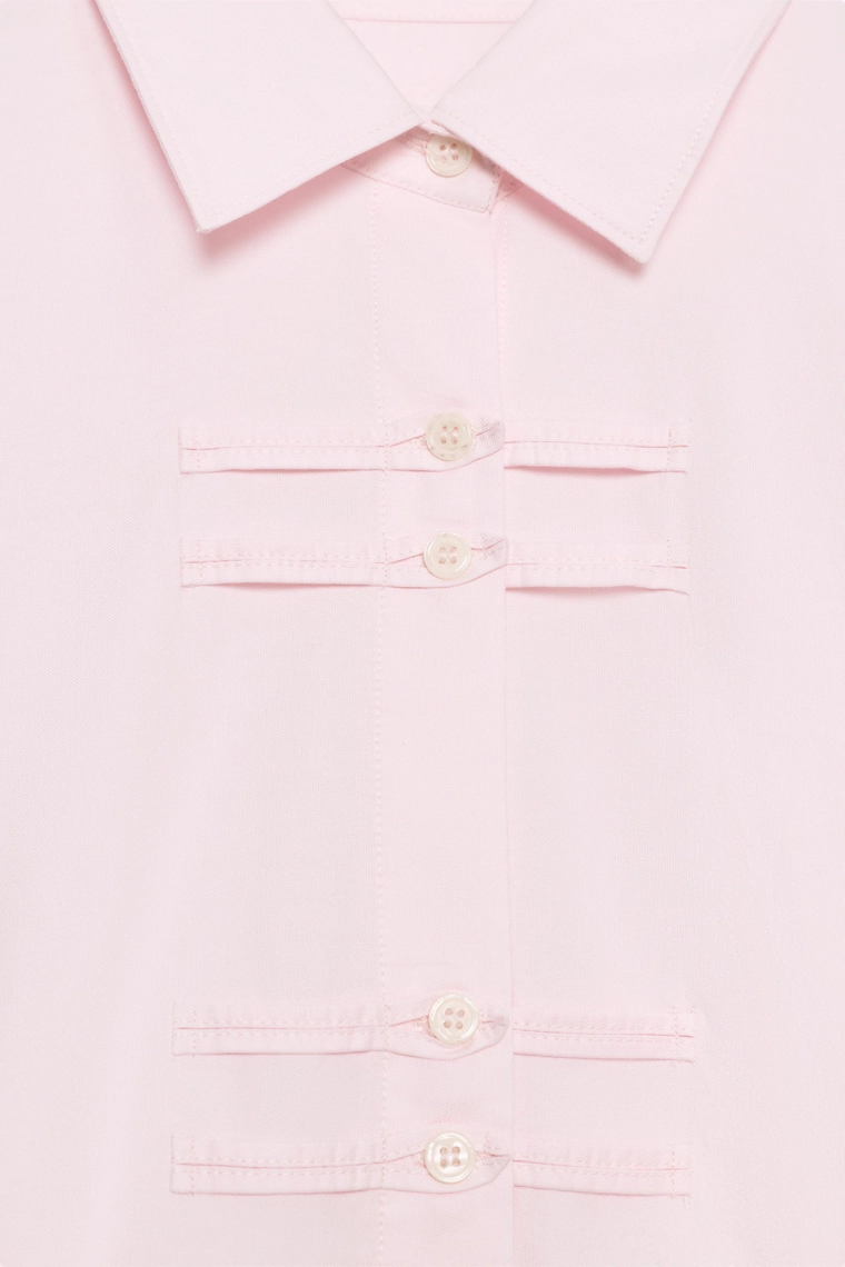 Рубашка zw collection oxford с застёжками-лягушками