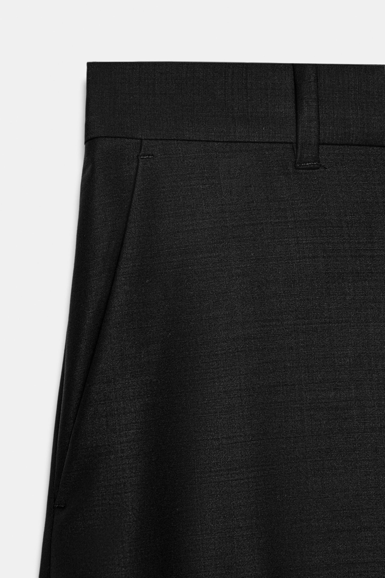 Широкие брюки из смесовой шерсти zw collection