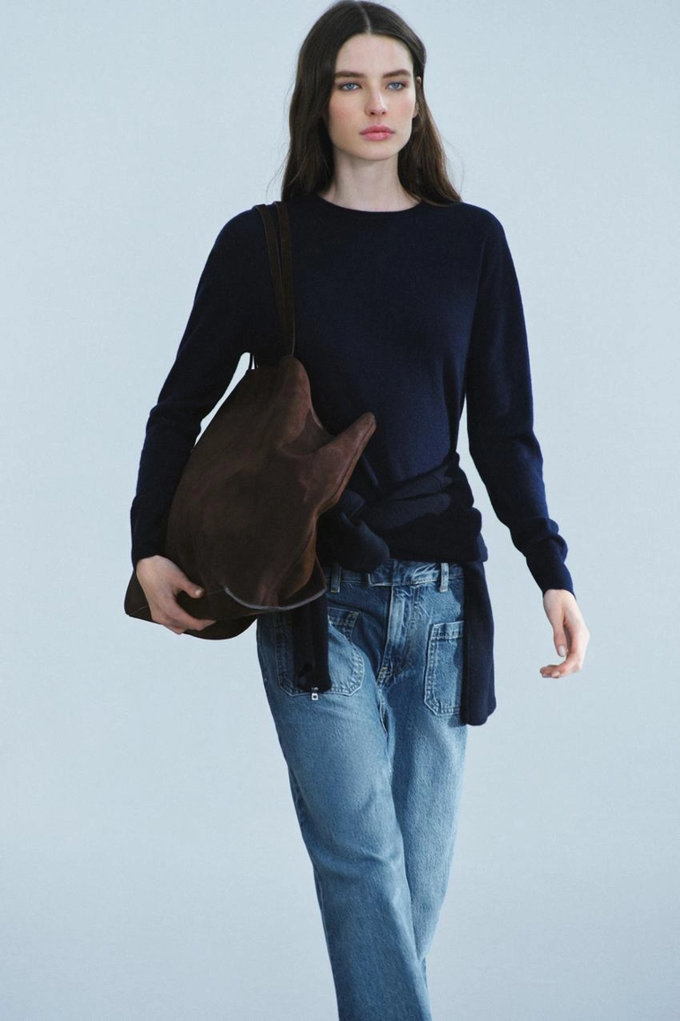 Джинсы Zara «ZW» с завышенной талией и расклешенными штанинами