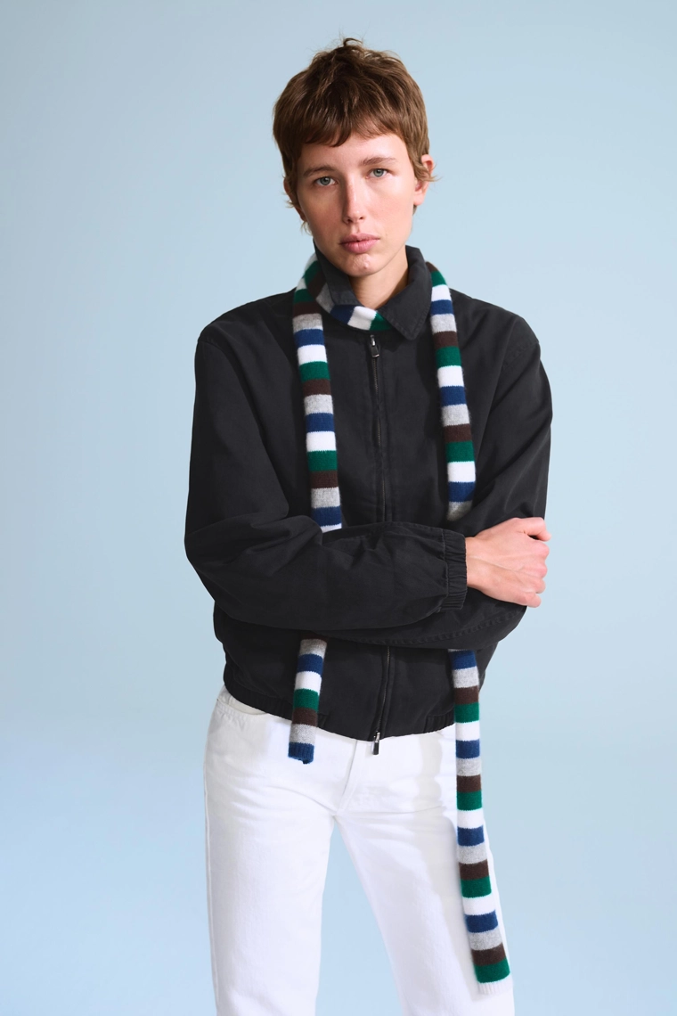 Шарф в полоску из 100% кашемира 0fr. paris x zara