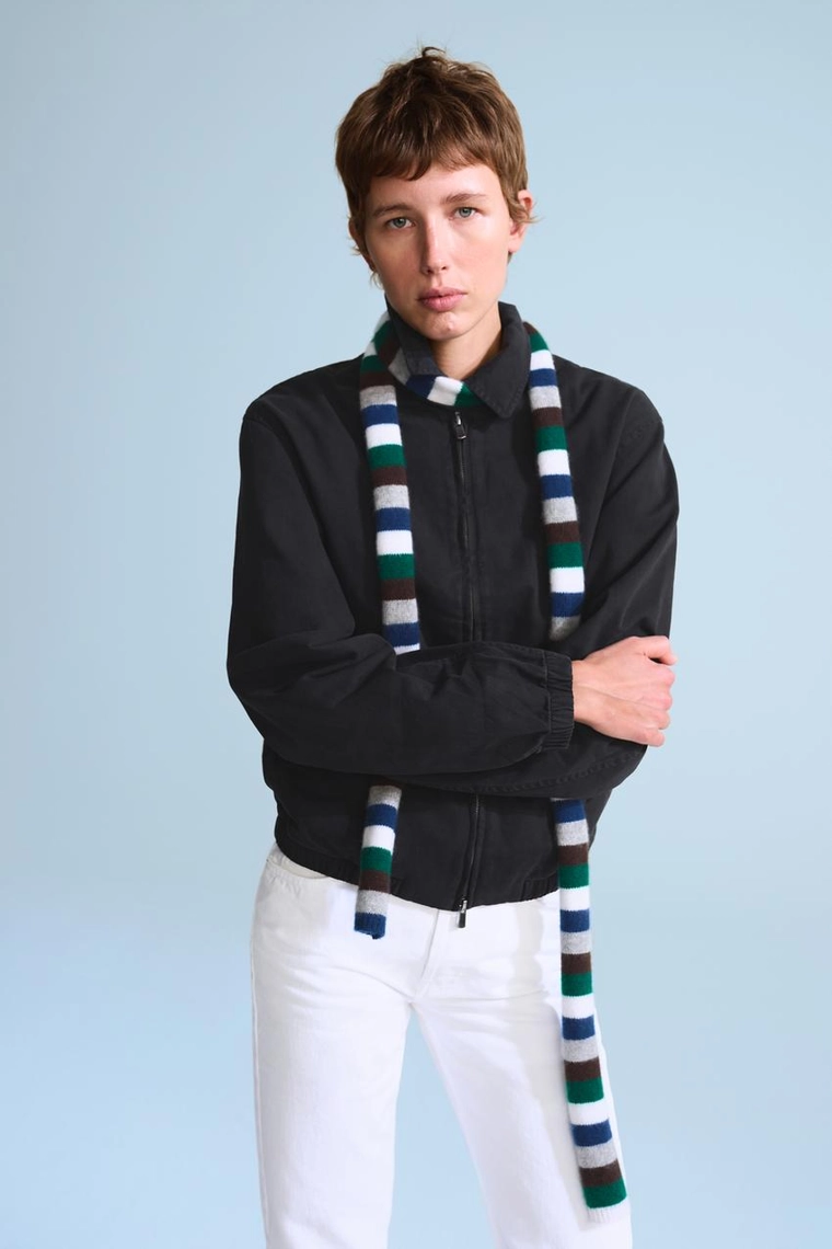 Шарф в полоску из 100% кашемира 0fr. paris x zara