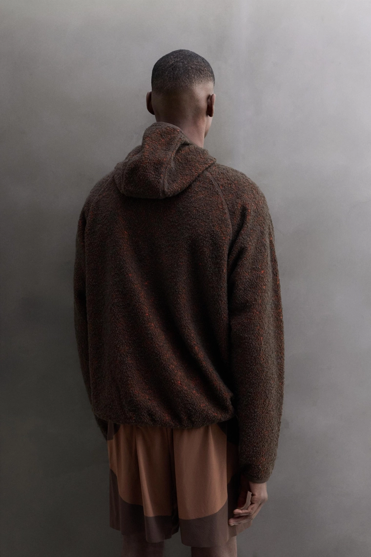 Худи из текстурного флиса