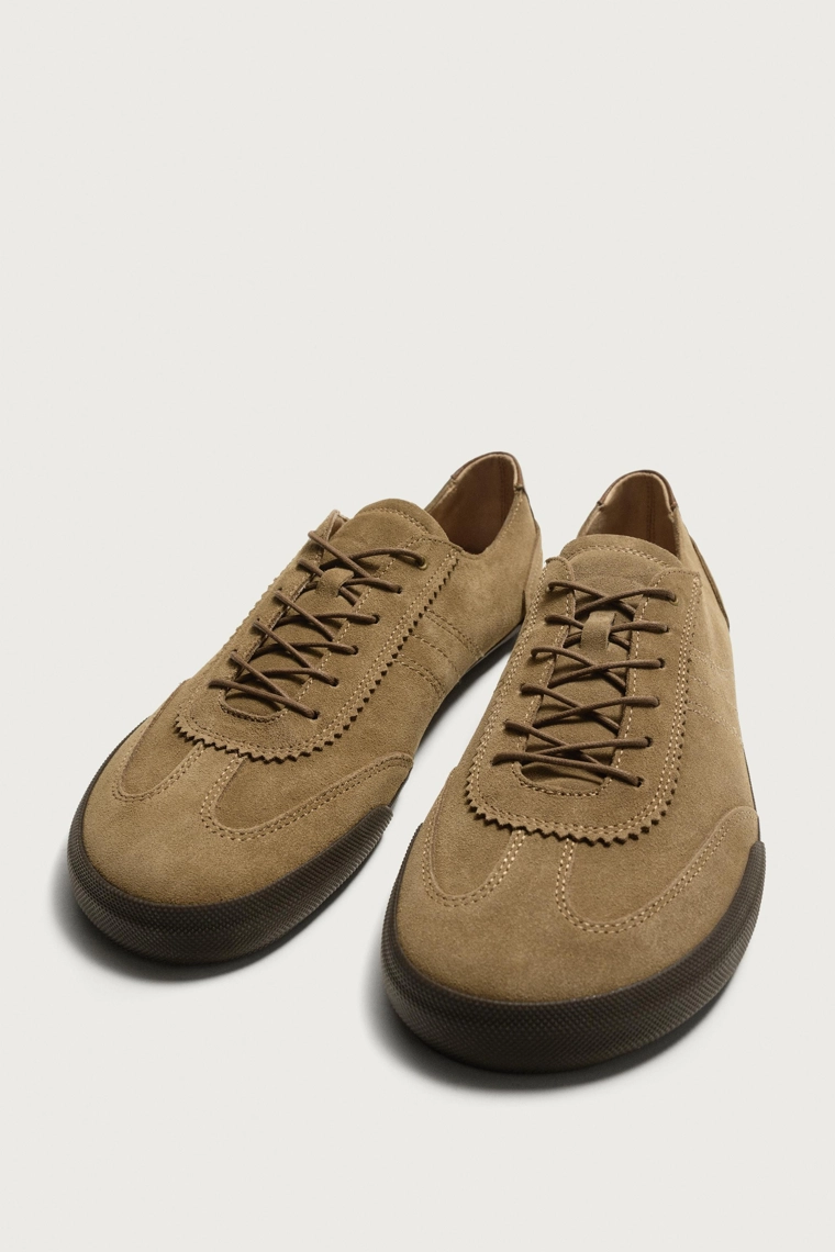 Кожаные кроссовки barefoot