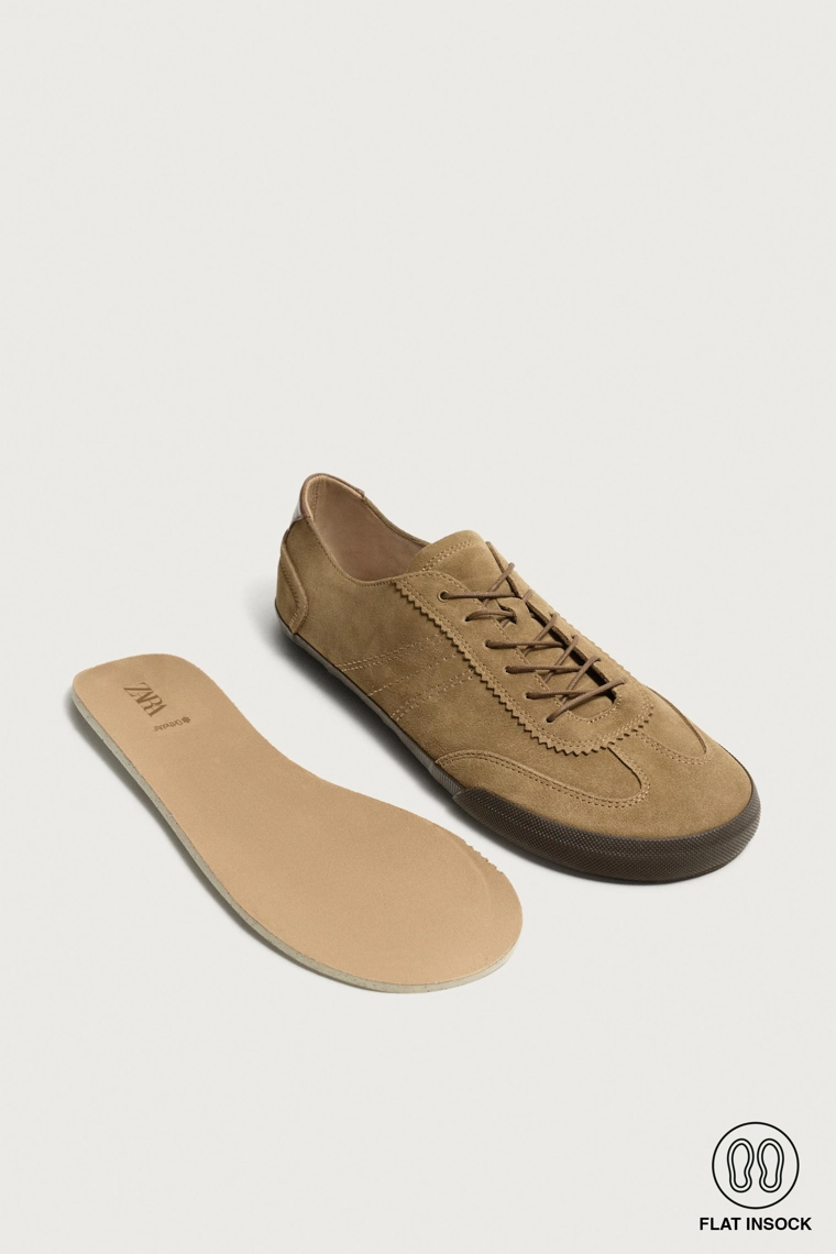 Кожаные кроссовки barefoot
