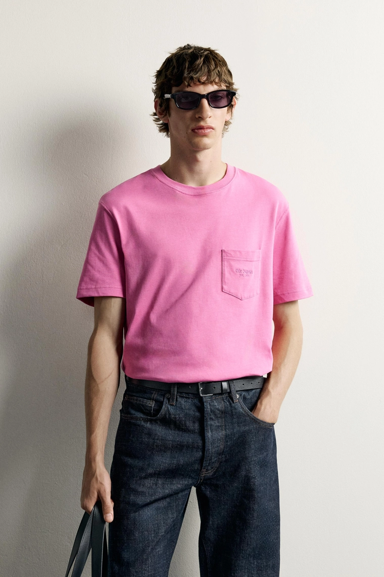 Футболка с вышитым карманом 0fr. paris x zara