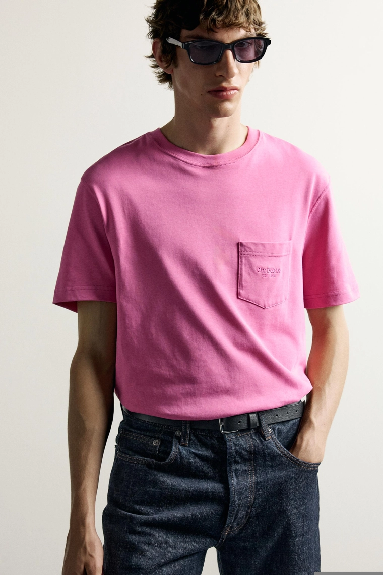 Футболка с вышитым карманом 0fr. paris x zara