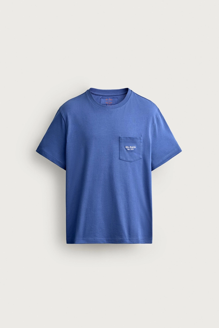 Футболка с вышитым нагрудным карманом 0fr. paris x zara