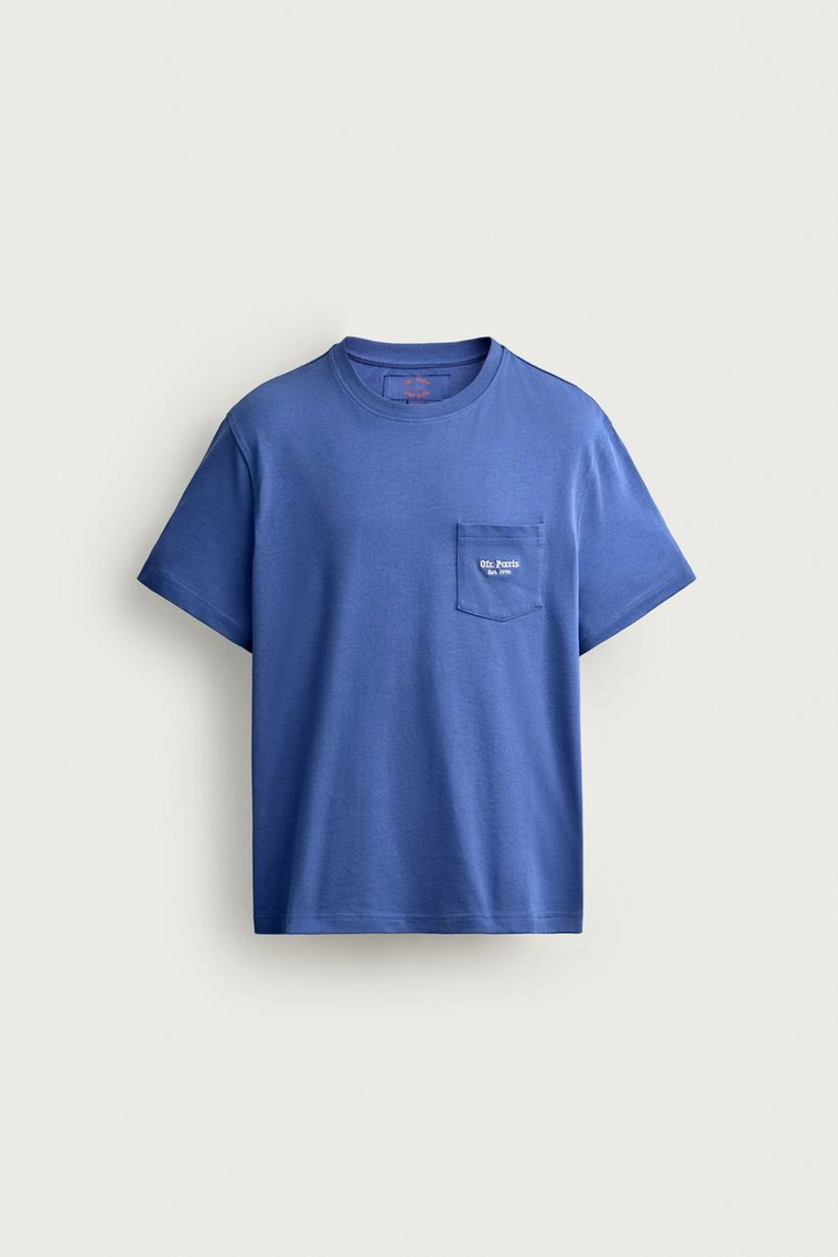 Футболка с вышитым нагрудным карманом 0fr. paris x zara