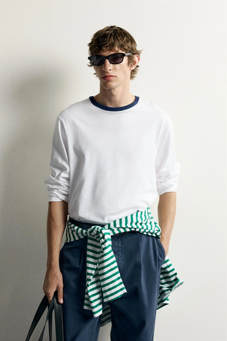 Футболка с контрастным дизайном 0fr. paris x zara