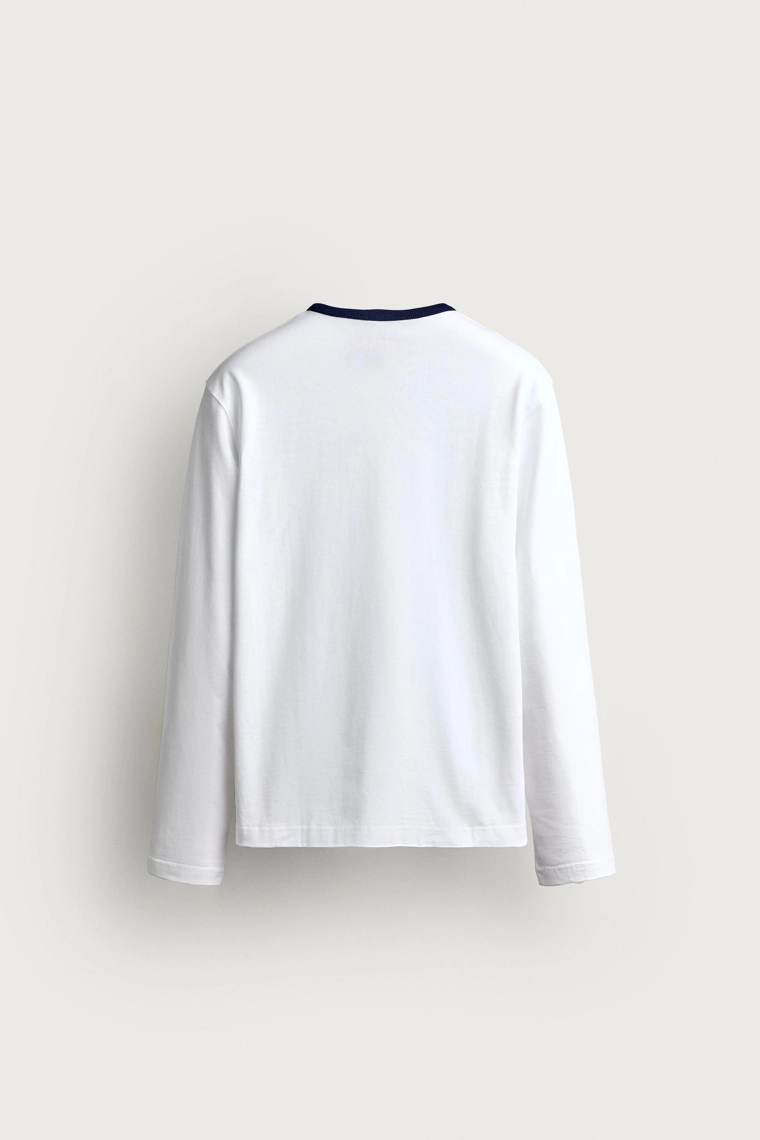 Футболка с контрастным дизайном 0fr. paris x zara