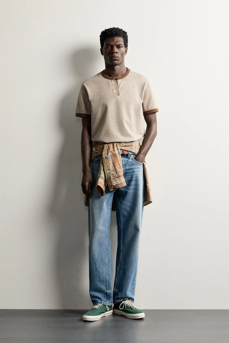 Футболка контрастного дизайна regular fit