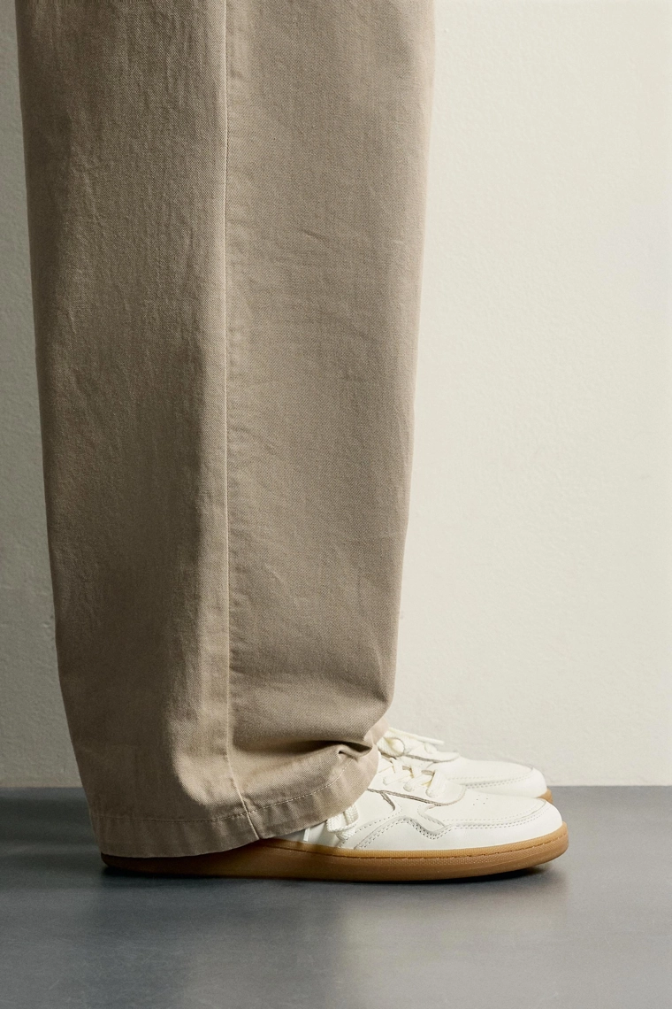 Кожаные кроссовки barefoot