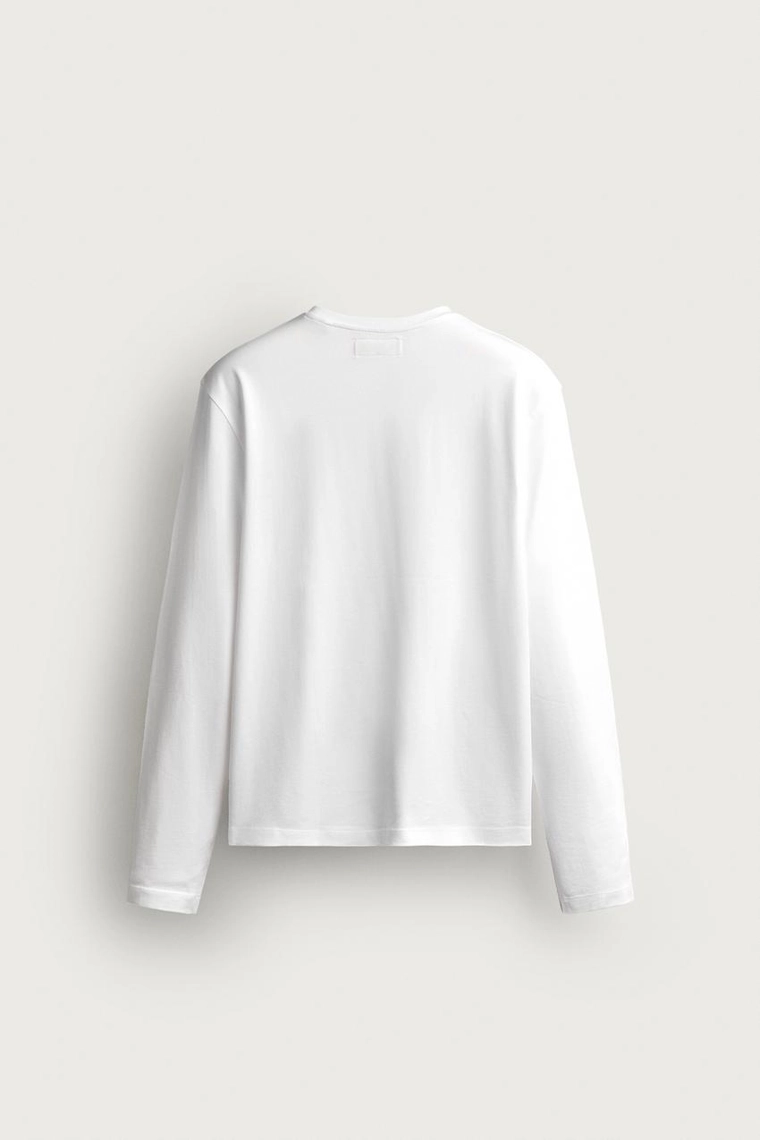 Футболка regular fit с длинным рукавом