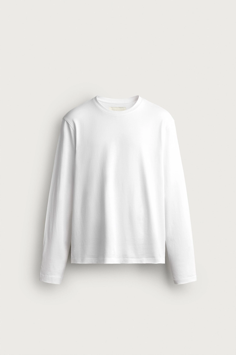 Футболка regular fit с длинным рукавом