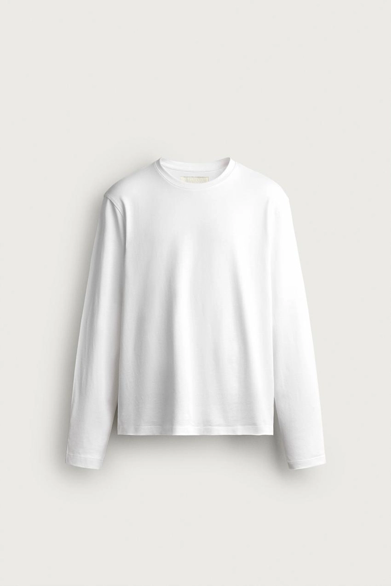 Футболка regular fit с длинным рукавом