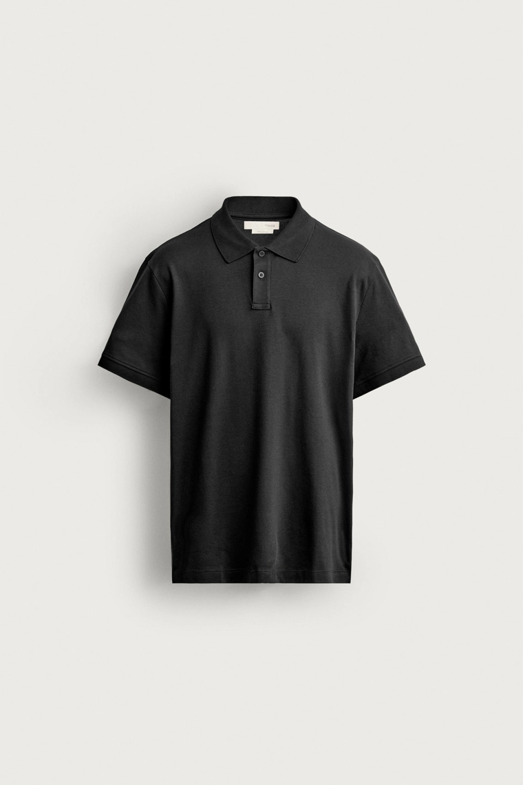 Поло regular fit из хлопка пима
